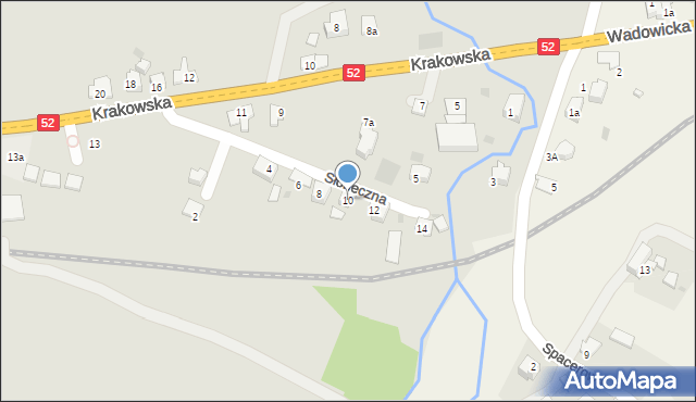 Andrychów, Słoneczna, 10, mapa Andrychów