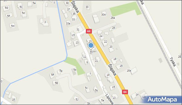 Babice, Śląska, 23, mapa Babice