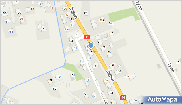 Babice, Śląska, 25, mapa Babice