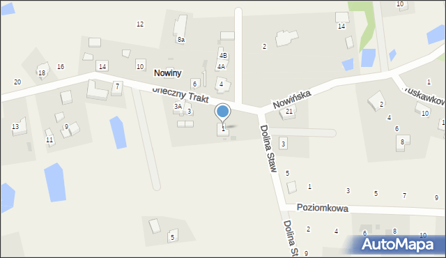 Babidół, Słoneczny Trakt, 1, mapa Babidół