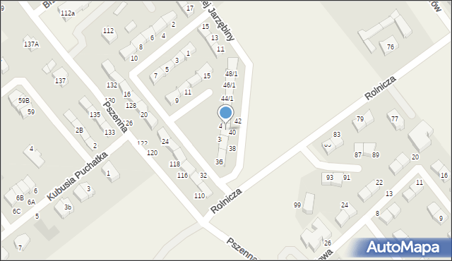 Banino, Słonecznego Poranka, 40/2, mapa Banino