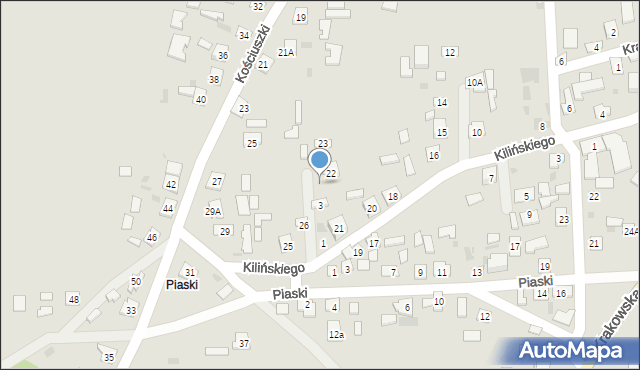 Baranów Sandomierski, Słoneczna, 5, mapa Baranów Sandomierski