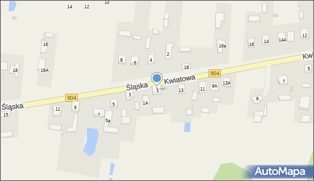 Bargły, Śląska, 1, mapa Bargły
