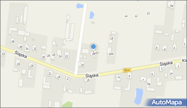 Bargły, Śląska, 18, mapa Bargły