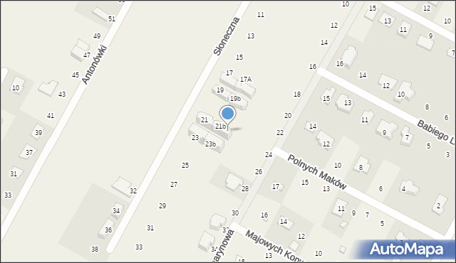 Baszkówka, Słoneczna, 21c, mapa Baszkówka