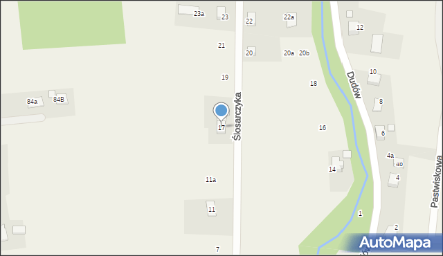 Bestwinka, Ślosarczyka Walentego, 17, mapa Bestwinka
