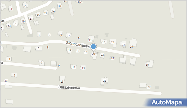 Bielsk Podlaski, Słonecznikowa, 20, mapa Bielsk Podlaski