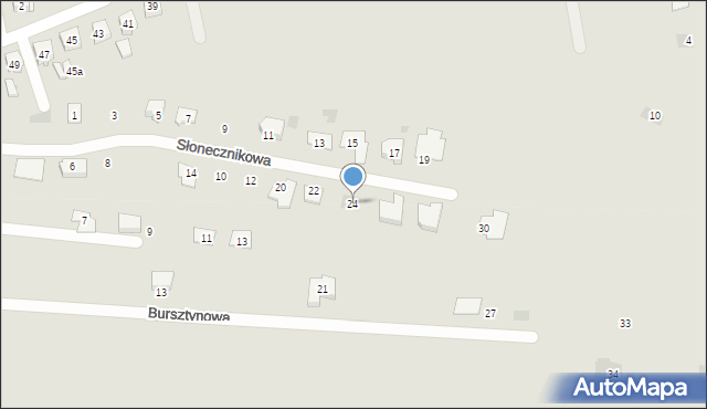 Bielsk Podlaski, Słonecznikowa, 24, mapa Bielsk Podlaski