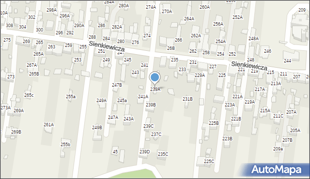 Bobrowniki, Słowackiego Juliusza, 239a, mapa Bobrowniki