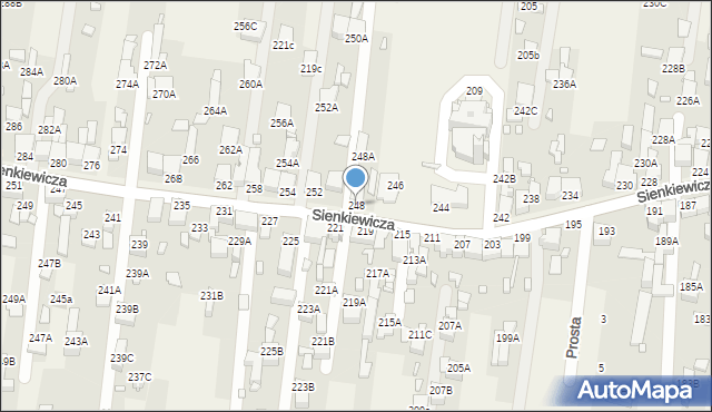 Bobrowniki, Słowackiego Juliusza, 248, mapa Bobrowniki