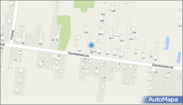 Bobrowniki, Słowackiego Juliusza, 38, mapa Bobrowniki