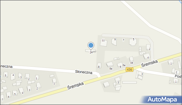 Boguszyn, Słoneczna, 1A, mapa Boguszyn