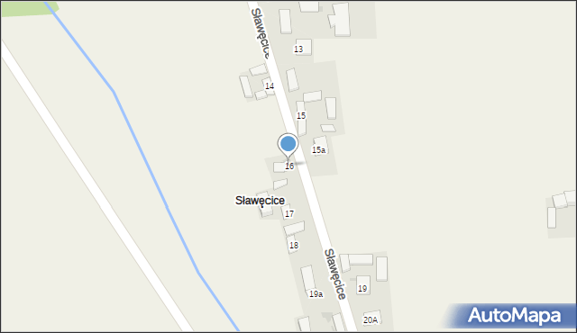 Boksyce, Sławęcice, 16, mapa Boksyce