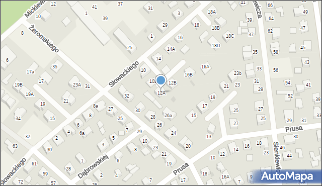 Bolszewo, Słowackiego Juliusza, 12A, mapa Bolszewo