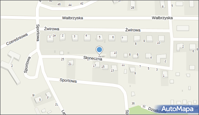 Borzygniew, Słoneczna, 12, mapa Borzygniew