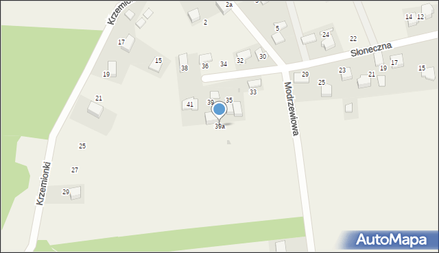 Brzozówka, Słoneczna, 39a, mapa Brzozówka