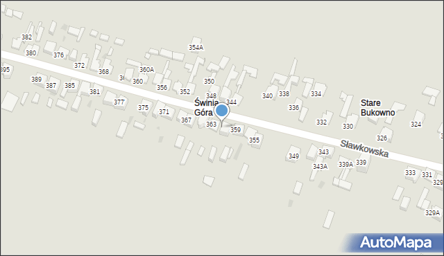 Bukowno, Sławkowska, 361, mapa Bukowno