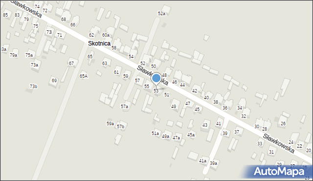 Bukowno, Sławkowska, 53, mapa Bukowno