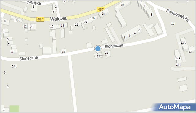 Byczyna, Słoneczna, 23, mapa Byczyna