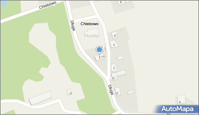 Chlebowo, Słoneczna, 1, mapa Chlebowo