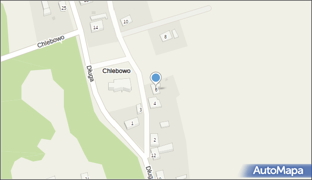 Chlebowo, Słoneczna, 6, mapa Chlebowo