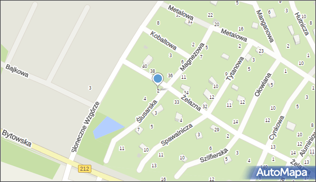 Chojnice, Ślusarska, 2, mapa Chojnic