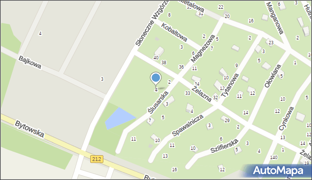 Chojnice, Ślusarska, 4, mapa Chojnic