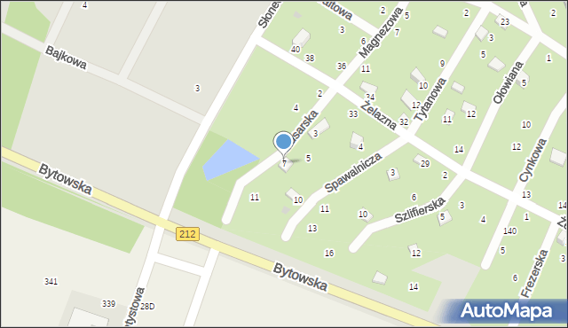 Chojnice, Ślusarska, 7, mapa Chojnic