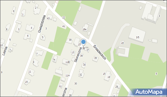 Chyliczki, Słoneczna, 38, mapa Chyliczki