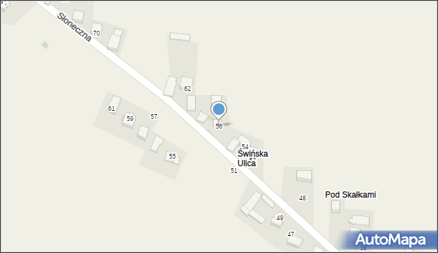 Cianowice, Słoneczna, 56, mapa Cianowice