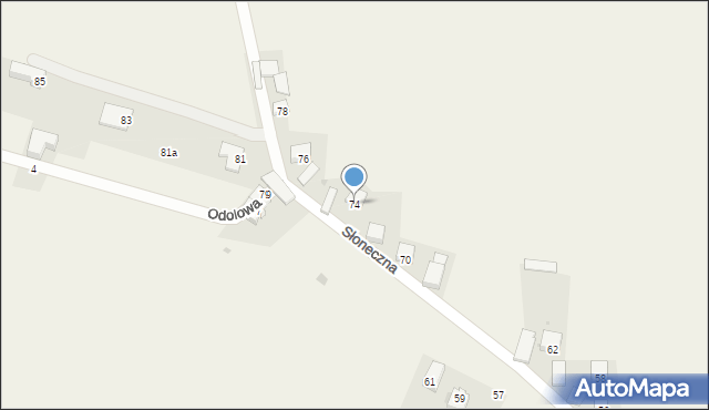 Cianowice, Słoneczna, 74, mapa Cianowice