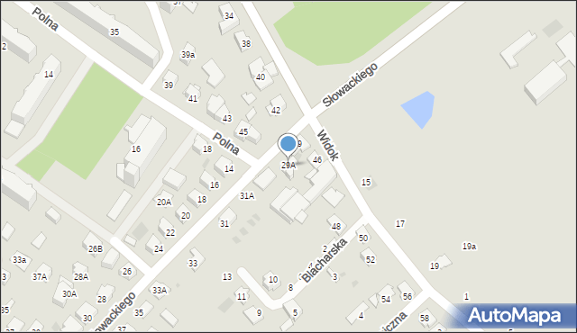 Ciechocinek, Słowackiego Juliusza, 29A, mapa Ciechocinek