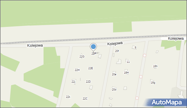 Cieksyn, Słoneczna, 22F, mapa Cieksyn