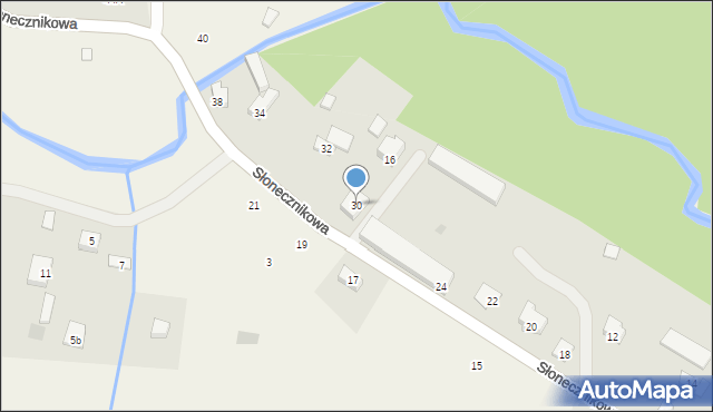 Czapielsk, Słonecznikowa, 30, mapa Czapielsk