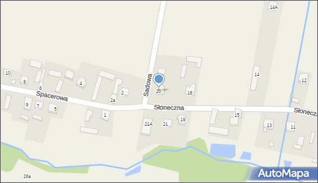 Czaplinek, Słoneczna, 20, mapa Czaplinek