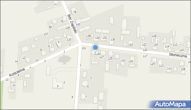 Czarna Wieś, Słoneczna, 129, mapa Czarna Wieś