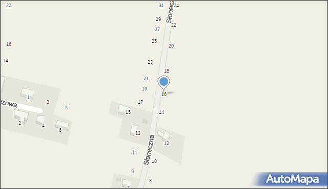 Czernichów, Słoneczna, 16, mapa Czernichów