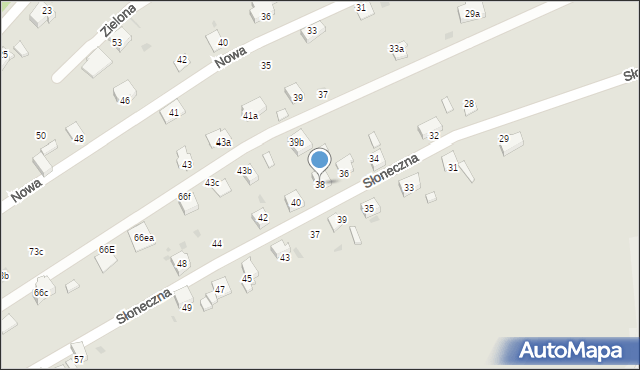 Czerwionka-Leszczyny, Słoneczna, 38, mapa Czerwionka-Leszczyny
