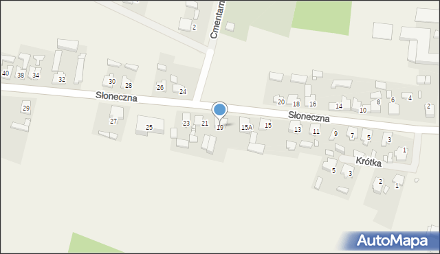 Czeszewo, Słoneczna, 19, mapa Czeszewo