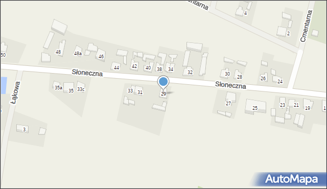 Czeszewo, Słoneczna, 29, mapa Czeszewo