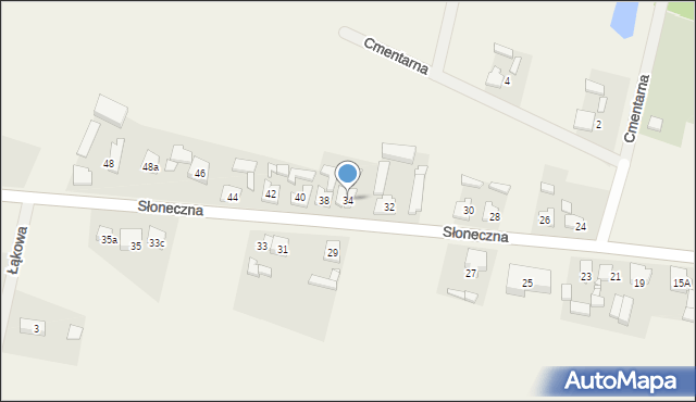 Czeszewo, Słoneczna, 34, mapa Czeszewo