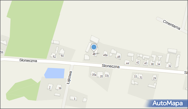 Czeszewo, Słoneczna, 48, mapa Czeszewo