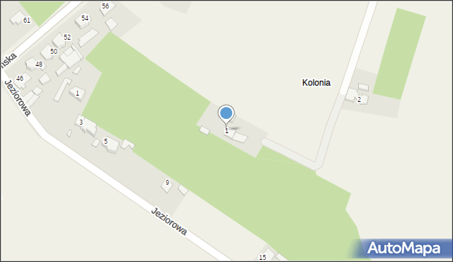 Daniec, Ślepa, 1, mapa Daniec