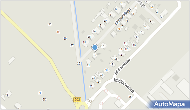 Darłowo, Słowackiego Juliusza, 19, mapa Darłowo