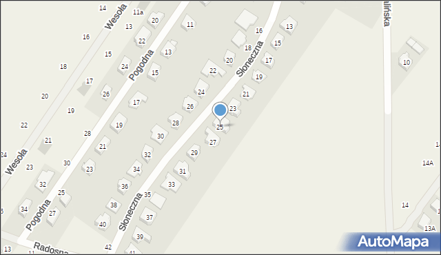 Daszewice, Słoneczna, 25, mapa Daszewice