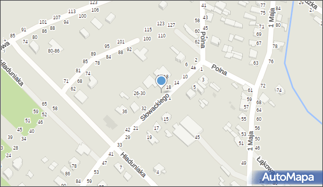 Dęblin, Słowackiego Juliusza, 20-24, mapa Dęblin