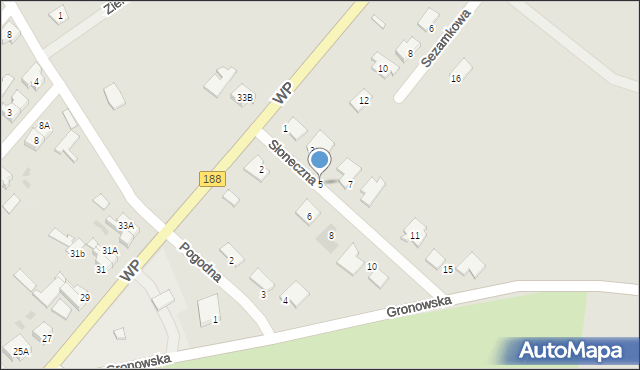 Debrzno, Słoneczna, 5, mapa Debrzno