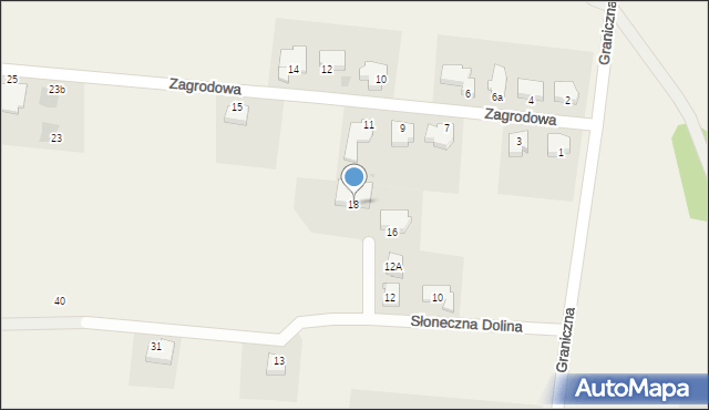 Dobra, Słoneczna Dolina, 18, mapa Dobra