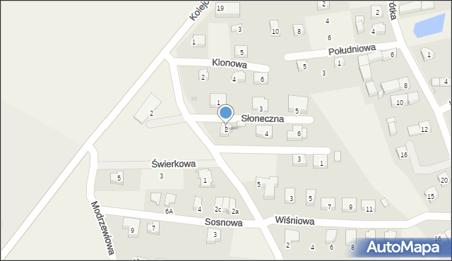 Dobrzykowice, Słoneczna, 2, mapa Dobrzykowice