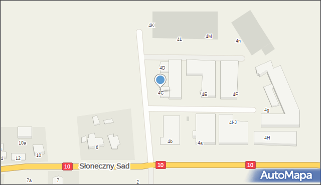 Dołuje, Słoneczny Sad, 4C, mapa Dołuje